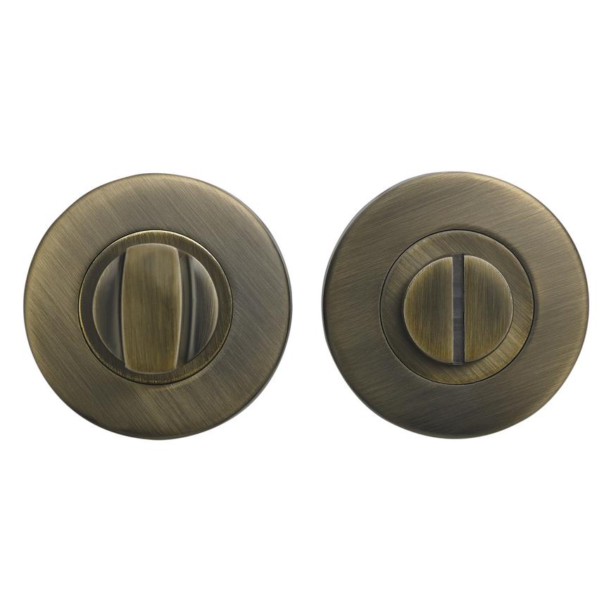 DFU0798 Antique Brass Thumbturn Cut Out