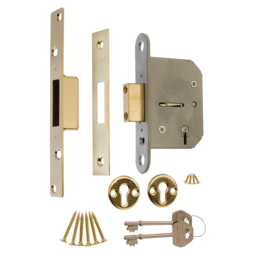 LAL1384 EB 63mm CE 5 Lever Dead Lock Cutout