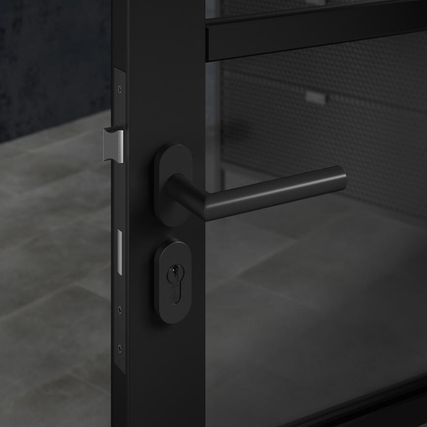 Union 1 Star 6 Pin Matt Black 30-30mm Double Euro Cylinder Lock