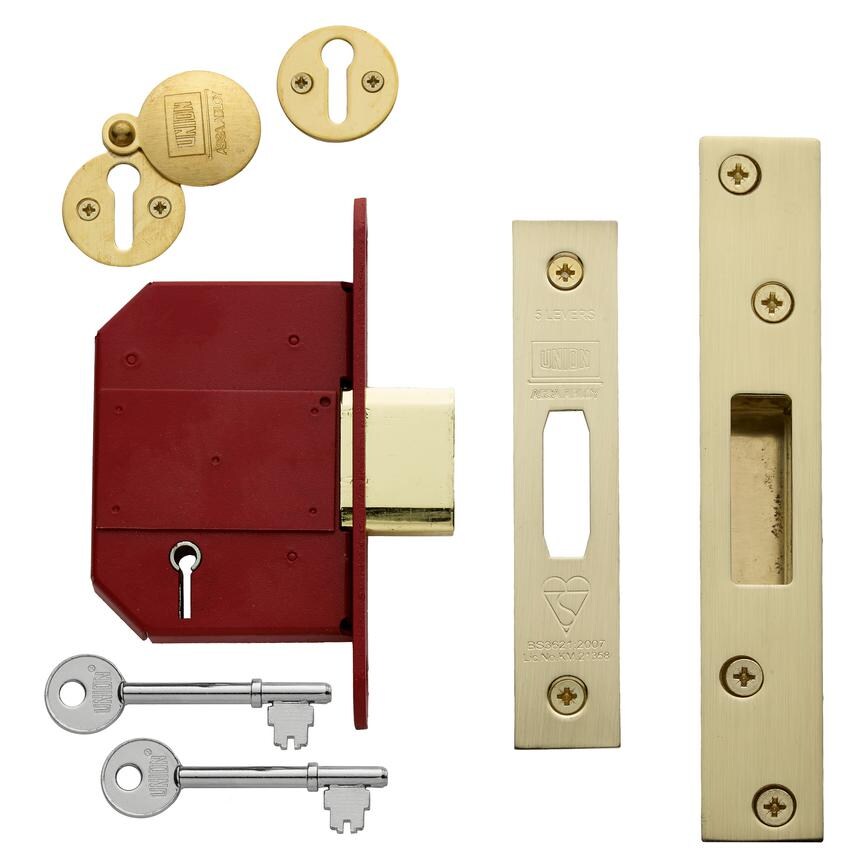 Union StrongBOLT Mortice Deadlock BS 2 1/2in BS