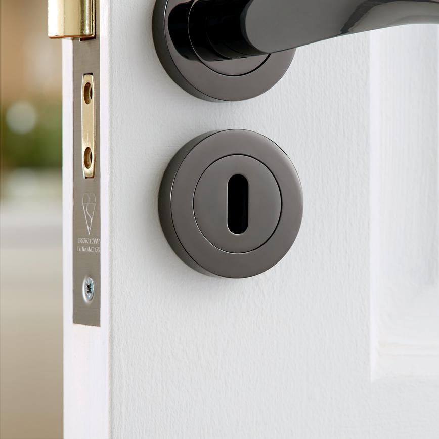 Black Nickel Round Escutcheon
