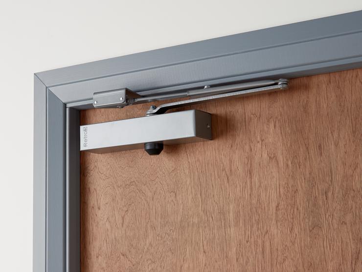 Union Retro 3 Door Closer Fixed Size 3 Silver