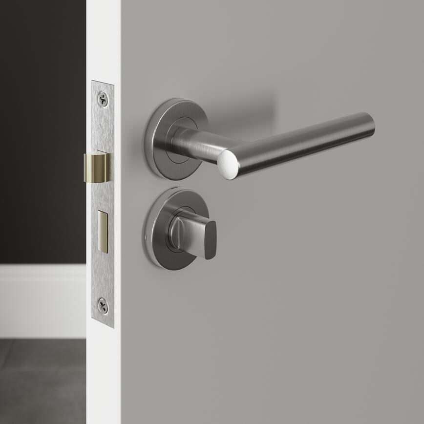Sparka Satin Stainless Steel 78mm Case 56.5mm Backset Bathroom Mortice Sashlock Pack