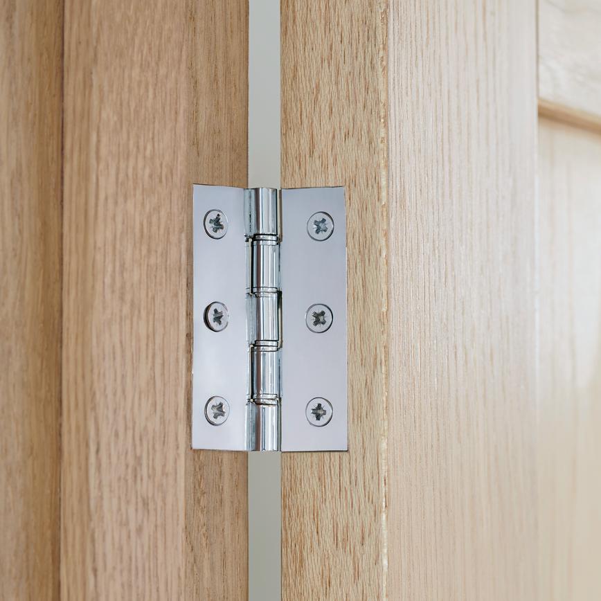 3"/4" Chrome Plated Brass Double Phosphor Bronze Washered Butt Hinge