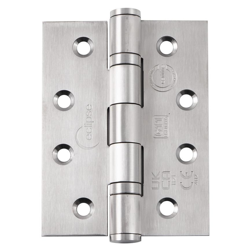 Eclipse 102mm Satin Stainless Steel Grade 11 Ball Bearing Fire Door Hinge