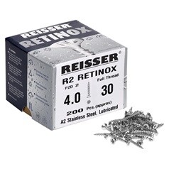Reisser R2 Retinox 4 x 30mm Screws