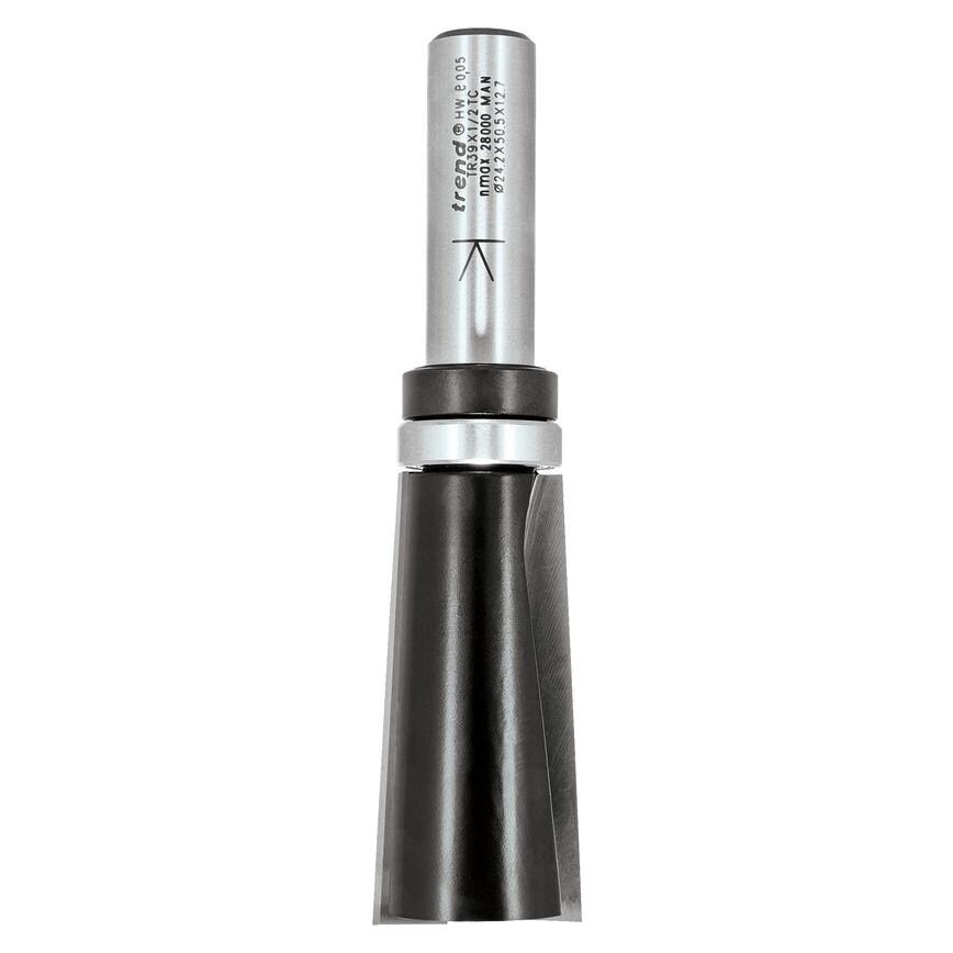 Trend Trade 24.3mm x 50mm Guided ½" PTFE Coated Trimmer Router Cutter