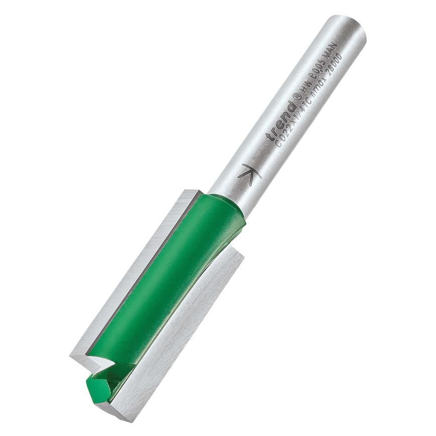 Trend 1/4 12.7x25.4mm Straight Cutter Angled View