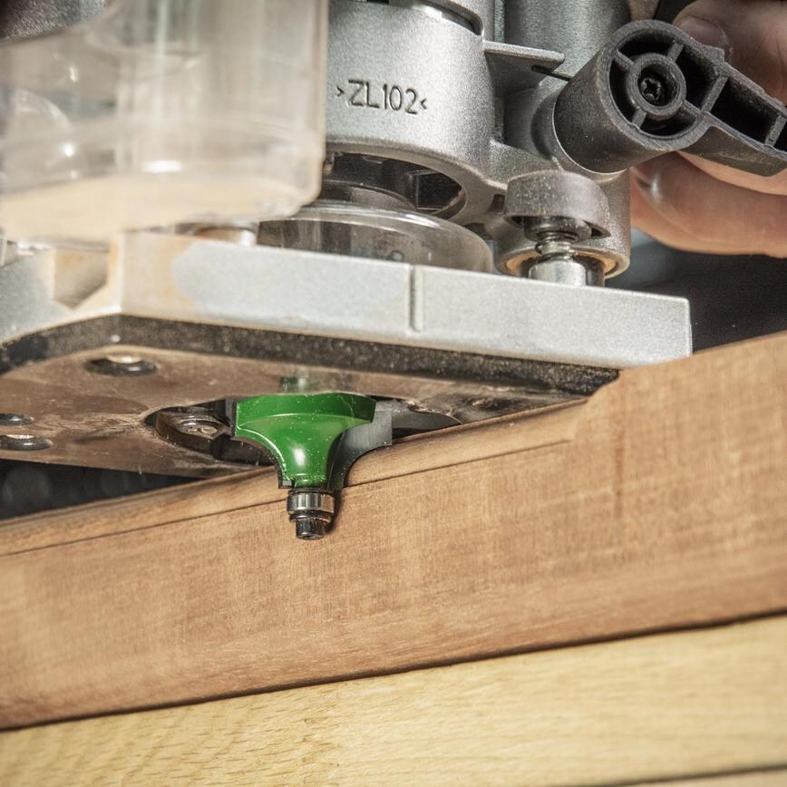 Trend 1/4 6.3x12.7mm Guided Ovolo Cutter Example Cut