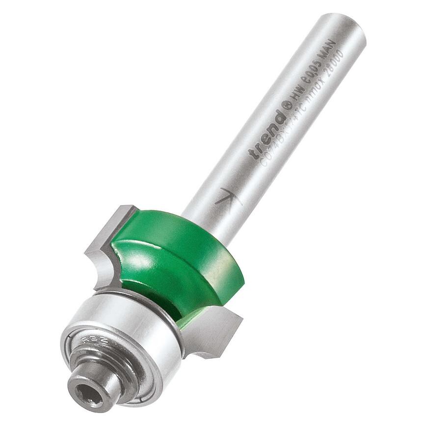Trend 1/4 3.0x9.5mm Guided Ovolo Cutter Angled View