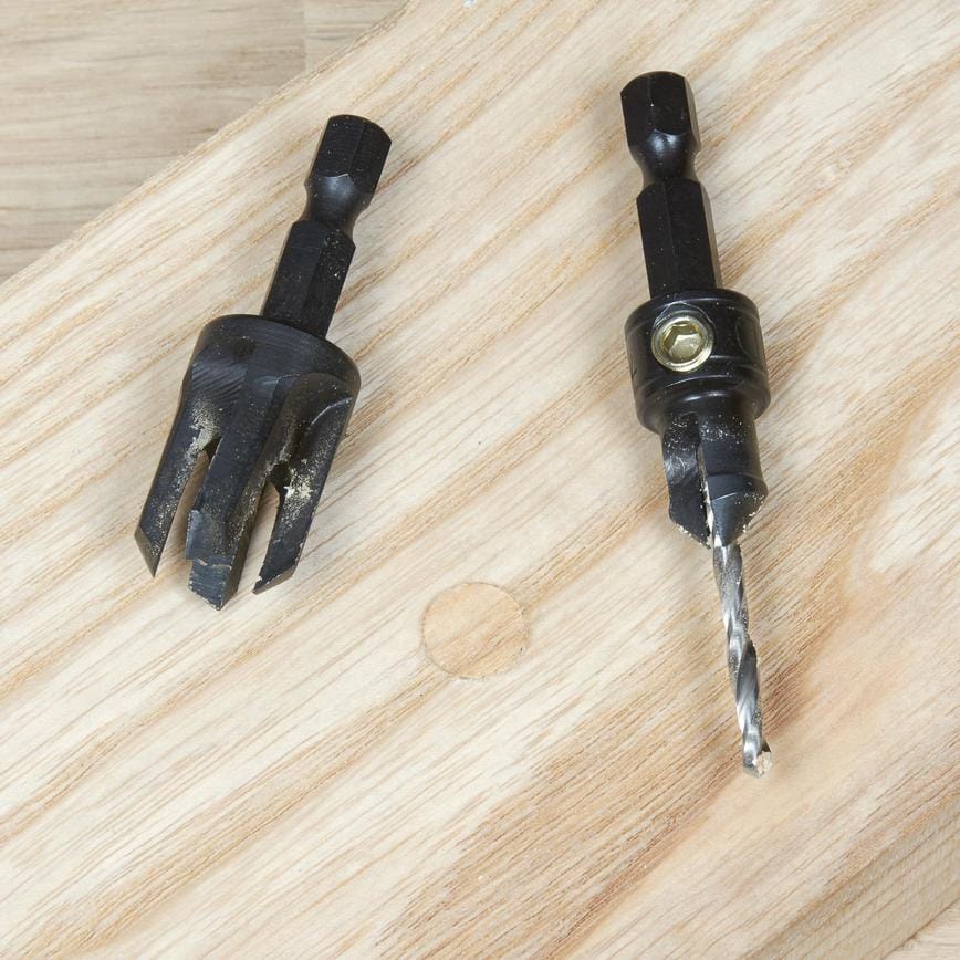 Trend Snappy Countersink and Plug Cutter Drill Bits 4 Piece Set Pilot Drill and Drill Bit