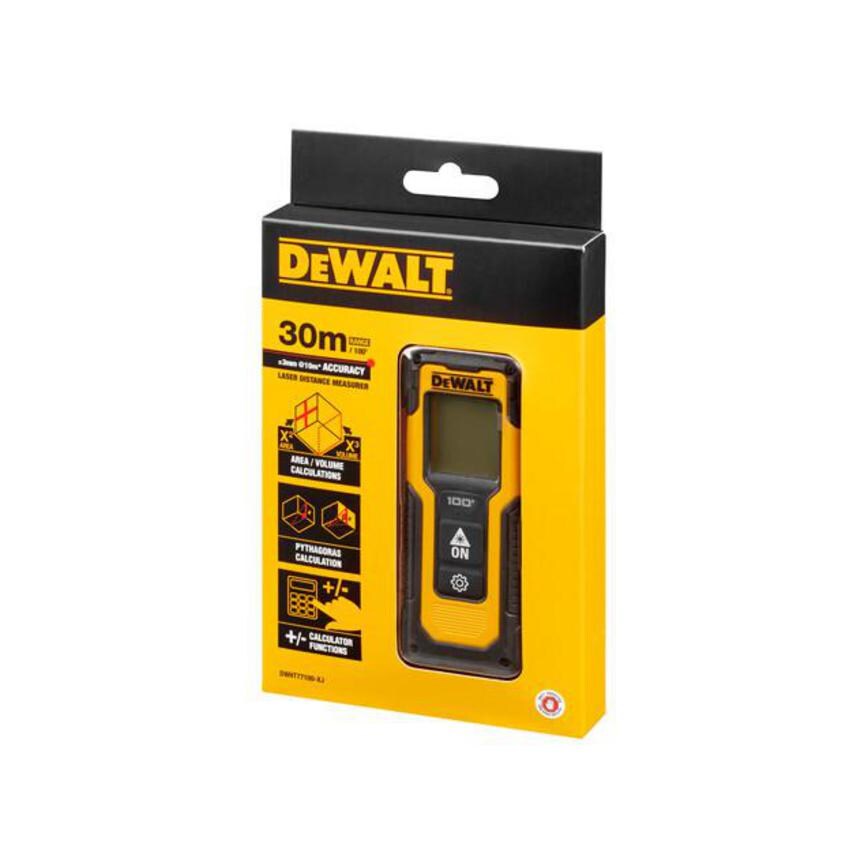 DeWalt DWHT77100-XJ Red Beam 30m Distance Measurer