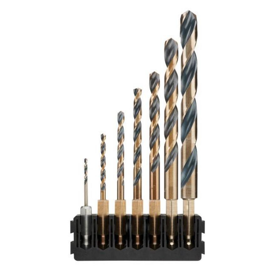 DeWalt Black & Gold Multi Construction Drill Bits 7 Piece  Set