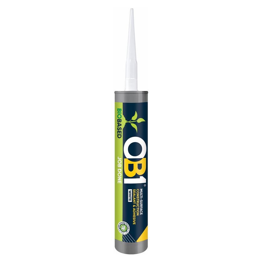 OB1 BioBased Multi-Surface Construction 290ml White Adhesive and Sealant