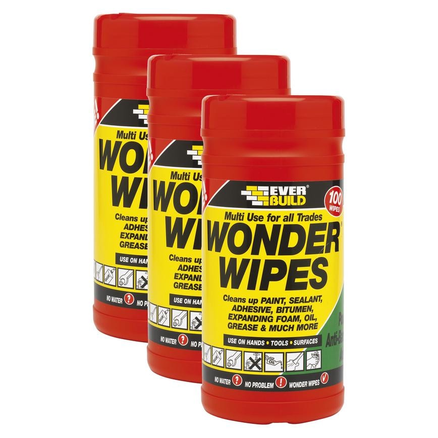 Everbuild Wonder Wipes Pack of 3
