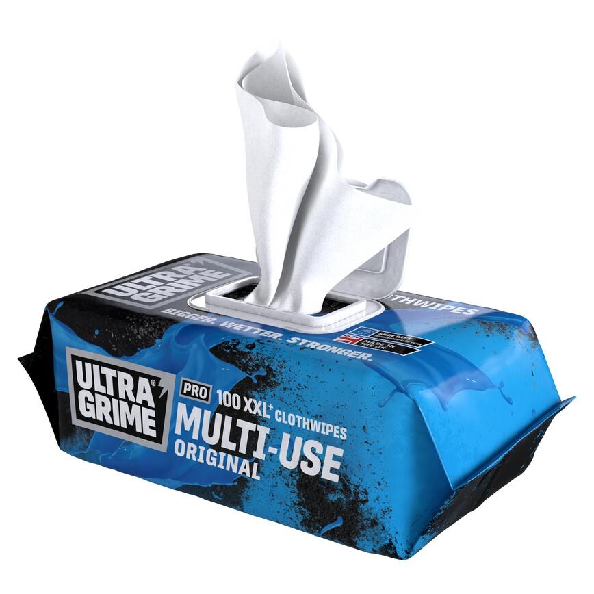 Ultragrime Wipes Open Packet