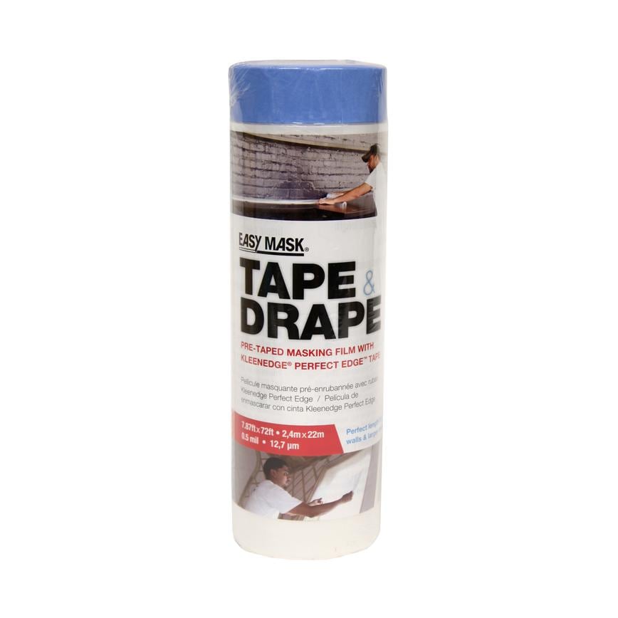 Trimaco 22m x 2.4m Polythene Pre Taped Masking Film