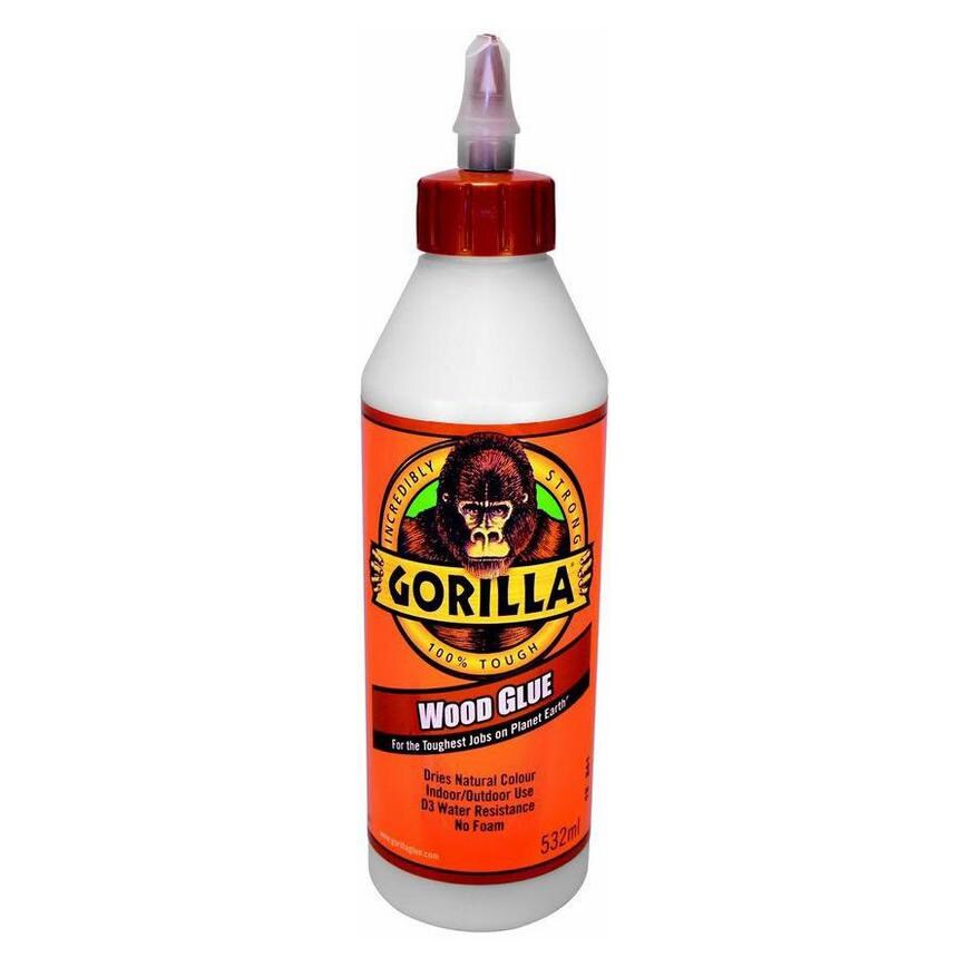 Gorilla Wood PVA Glue - Natural Wood - 532ml