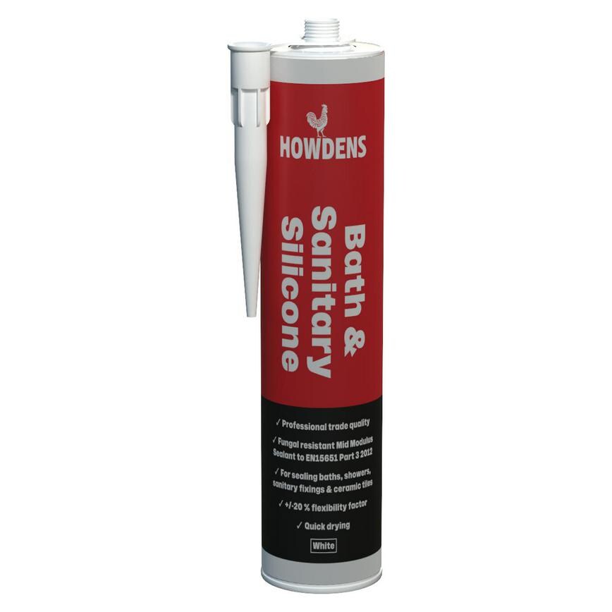 Howdens GAR0105 310ml White Sanitary Sealant