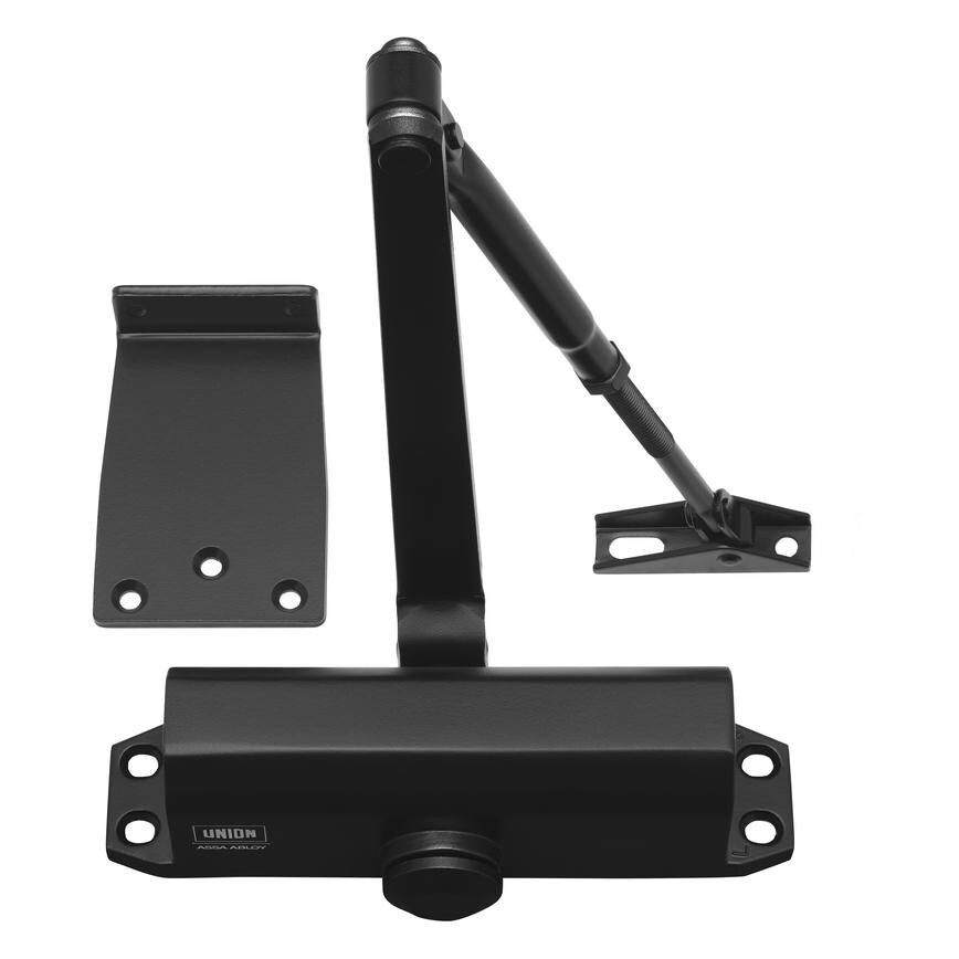 Union CE3F Fixed Size 3 Overhead Matt Black Door Closer