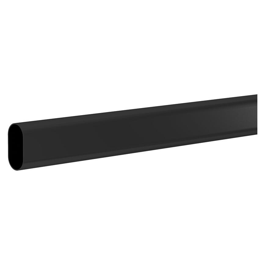 Black Oval Wardrobe Rail