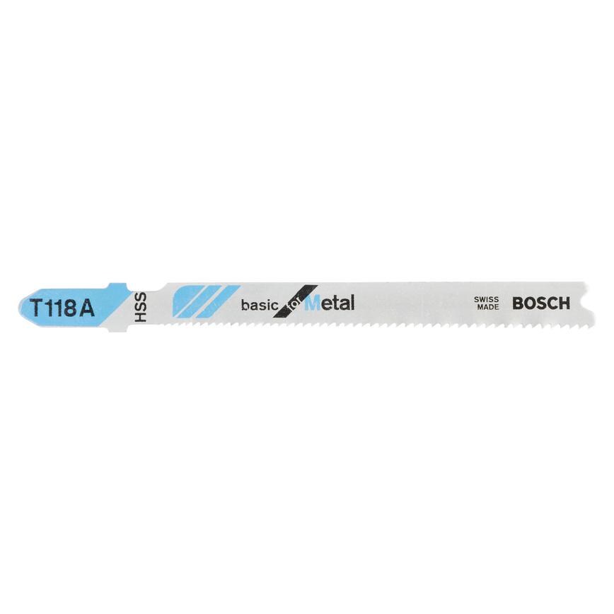 Bosch T118A Jigsaw Blades T-Shank - Pack of 5