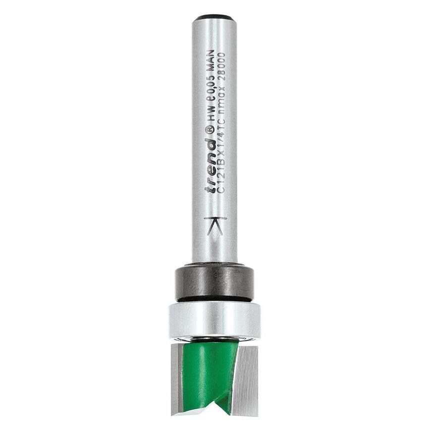 Trend 1/4" Shank 12.7mm x 9.5mm Bearing Guided Template Profiler