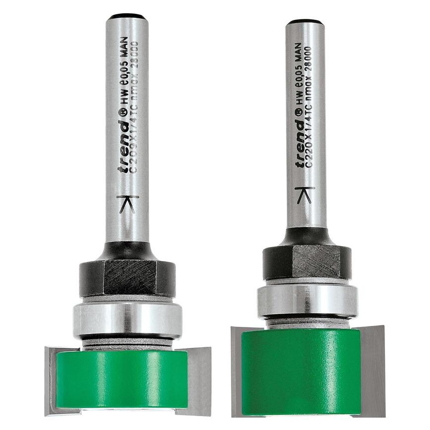 Trend 1/4" Shank 24mm Intumescent Strip Router Cutter Family