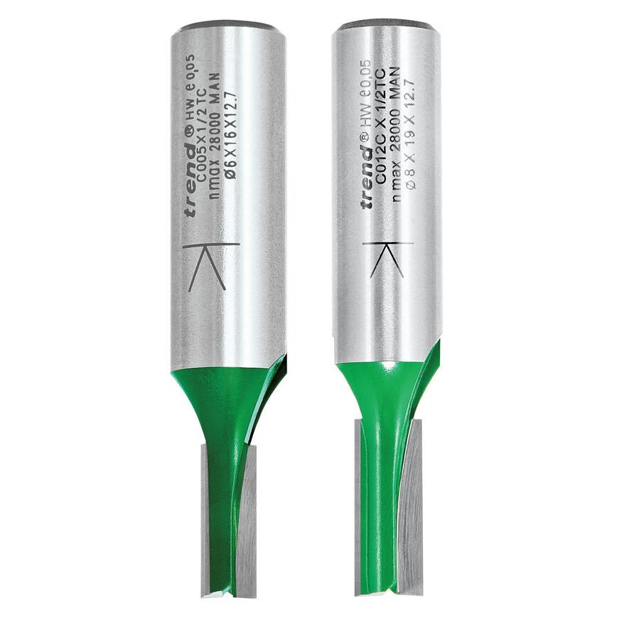 Trend Non-Guided 1/2" Straight Router Cutter