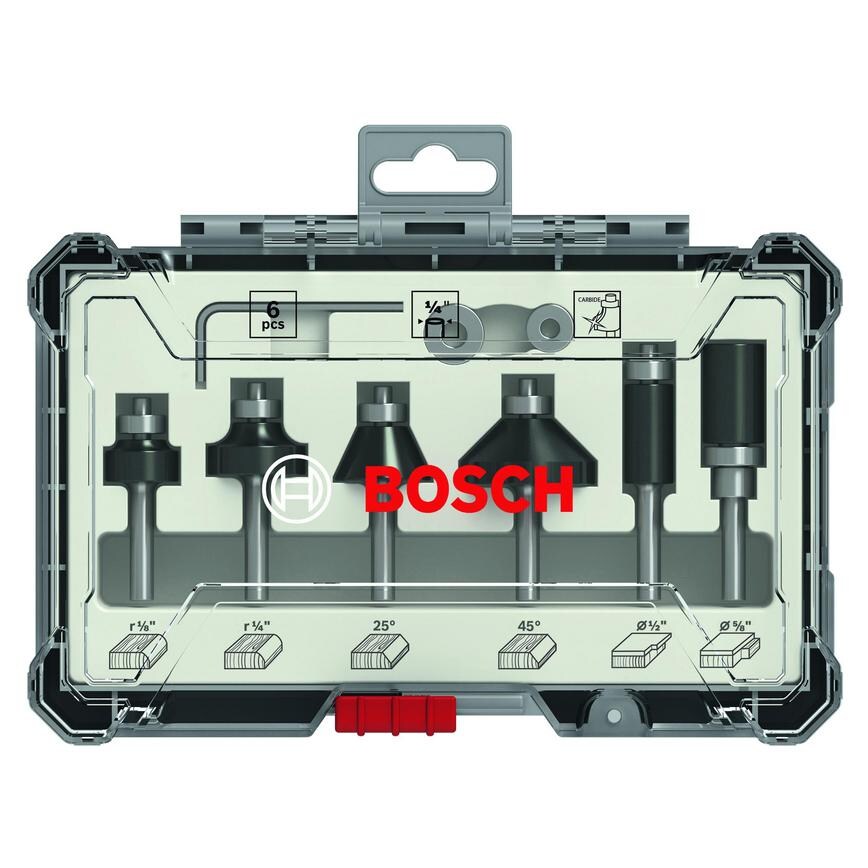 Bosch Router Cutter 6 Piece Set