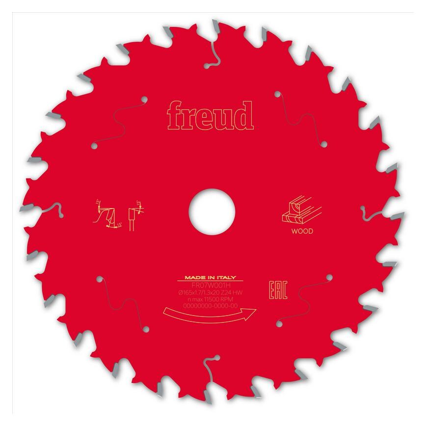 Freud Circulare Saw Blade 165x20mm T24