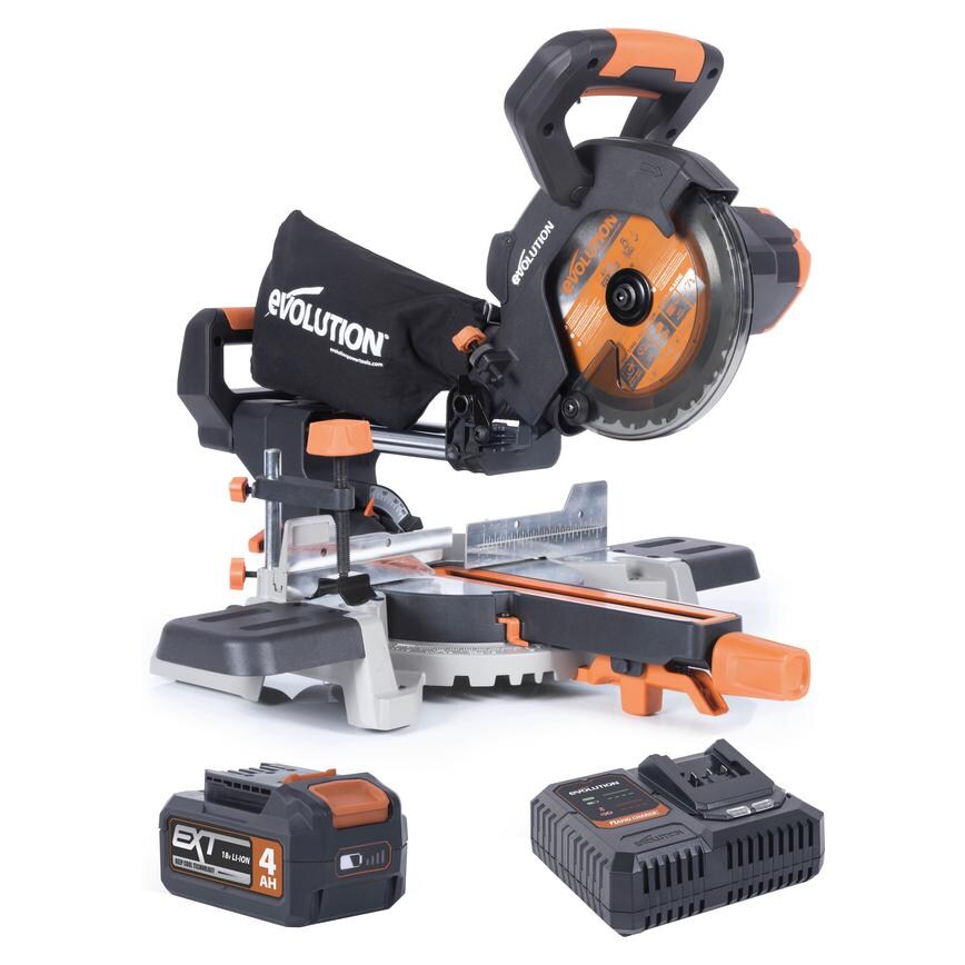 Evolution R185SMS-Li Cordless Mitre Saw