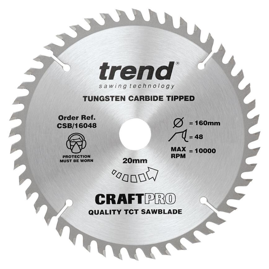 Trend Craft Pro160mm x 48T Circular Saw Blade