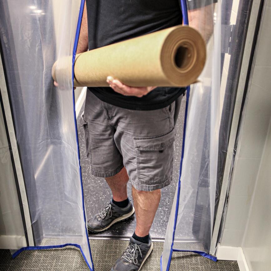 Trimaco 2.2m x 920mm PVC Magnetic Dust Containment Door Kit
