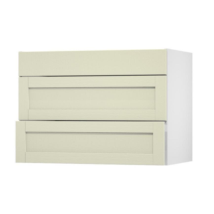 Allendale Antique White 1000 Fridge Freezer Wall Door Open
