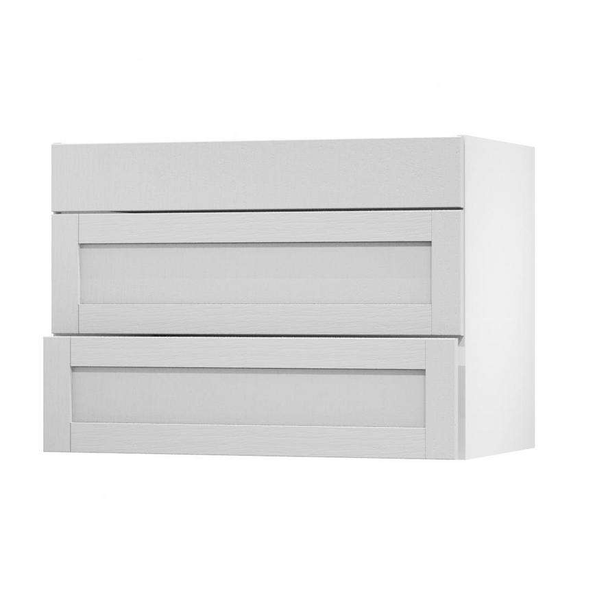 Allendale Dove Grey 1000 Fridge Freezer Wall Door Open