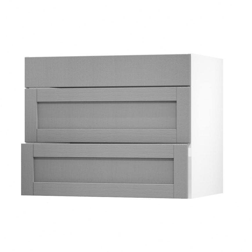 Allendale Slate Grey 900 Pan Drawer Door Open