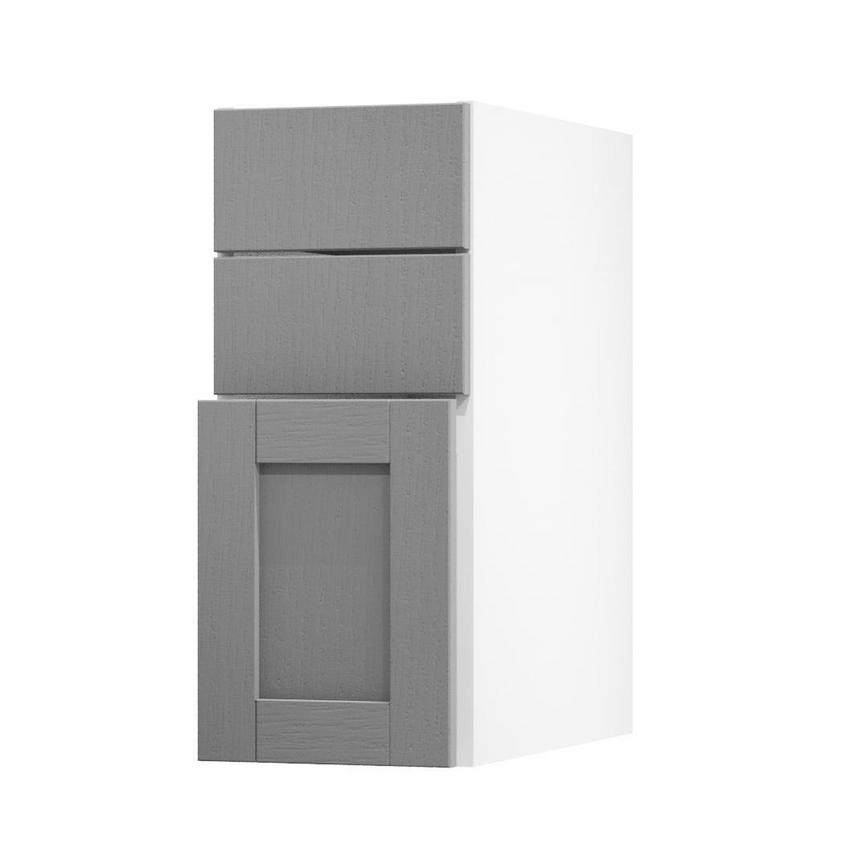 Allendale Slate Grey 300 Pan Drawer Door Open