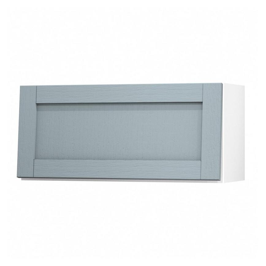 Allendale Dusk Blue 800 Half Height / Pan Drawer Door Open