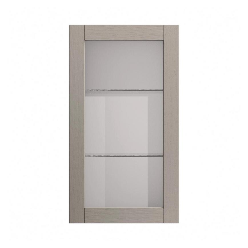 Allendale Pebble 500mm x 900mm Tall Clear Glass Door Shown Closed from the Front