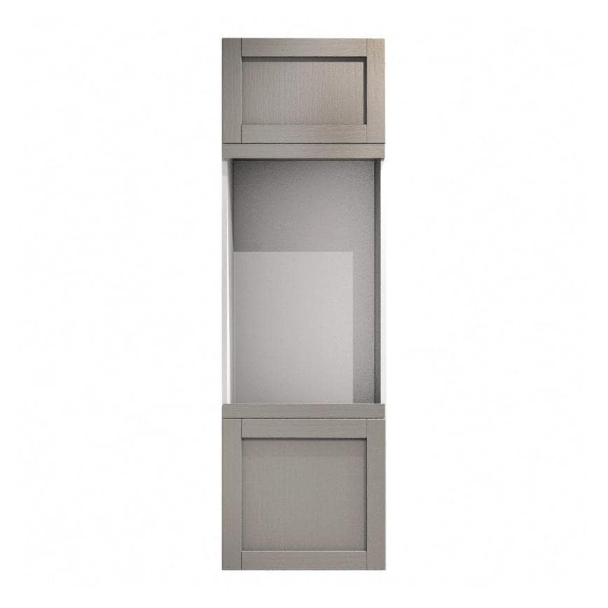 Allendale Pebble 45mm x 600mm Filler Panel shown from the Front as Part of an Appliance Tower Unit