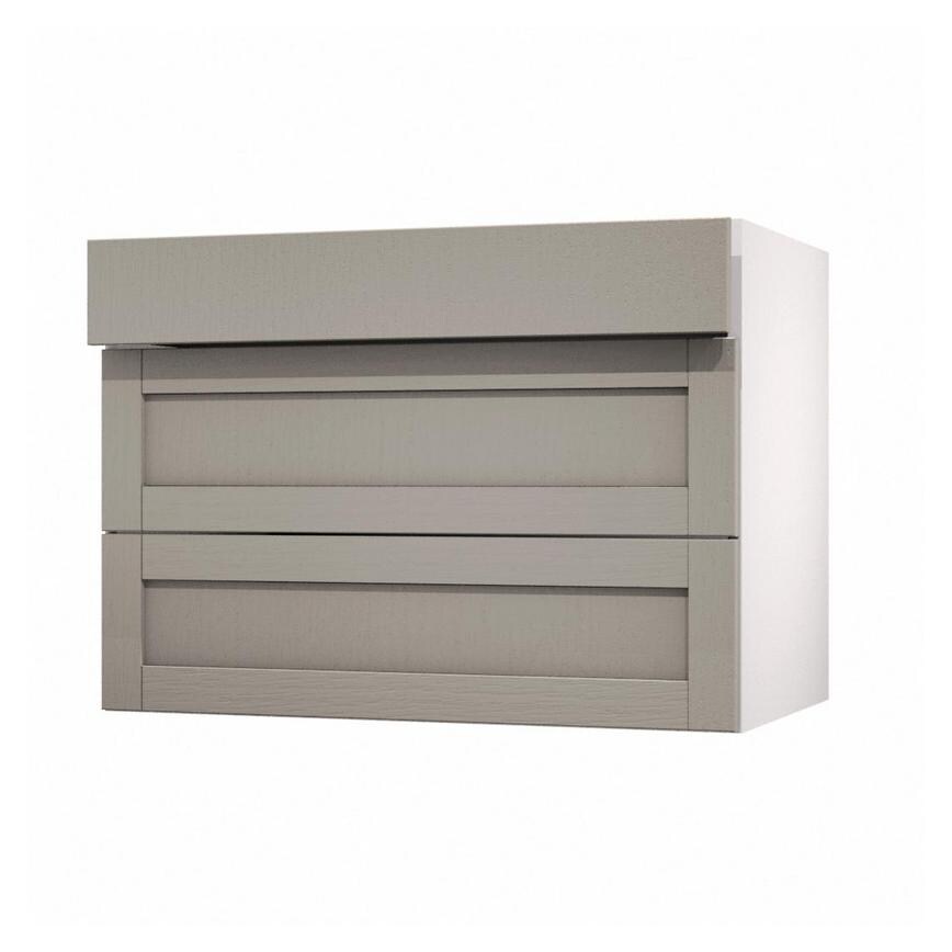 Allendale Pebble 1000mm x 160mm Drawer Shown Open at an Angle as Part of a Drawer Unit