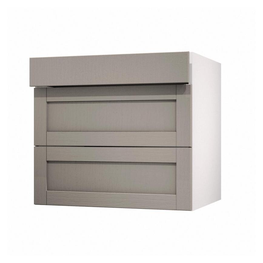 Allendale Pebble 800mm x 160mm Drawer Front Shown Open at an Angle as Part of a Drawer Unit