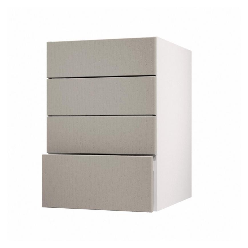Allendale Pebble 500mm x 227mm Drawer Front Shown with the Drawer Open at an Angle as Part of a Full Drawer Unit