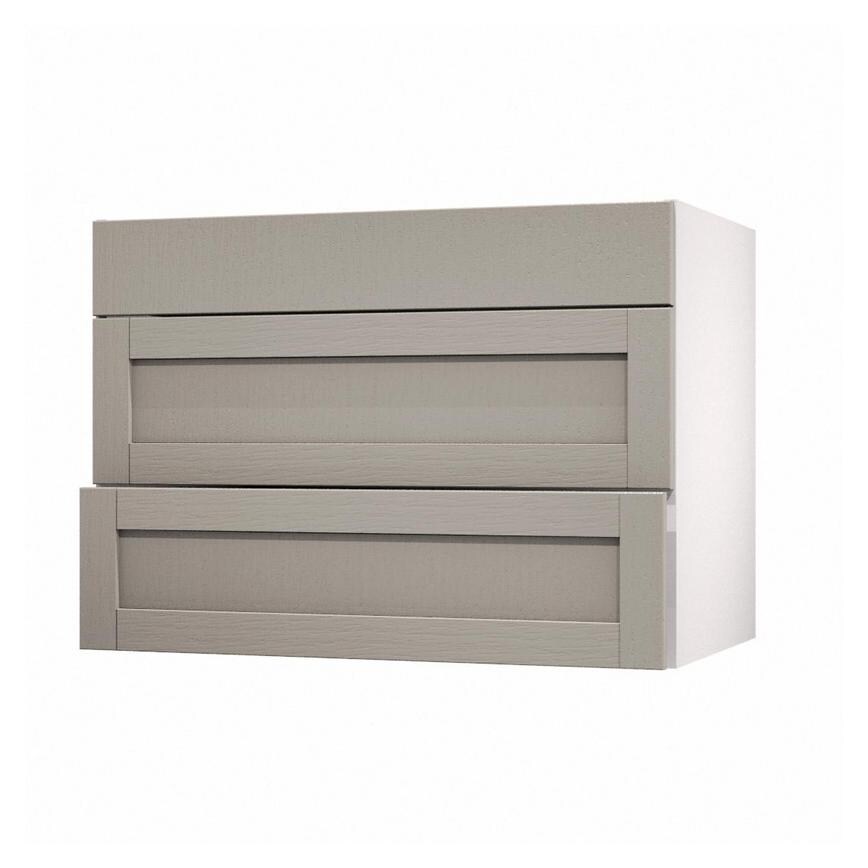 Allendale Pebble 1000mm x 275mm Appliance Drawer Shown Open at an Angle as Part of a Full Drawer Unit