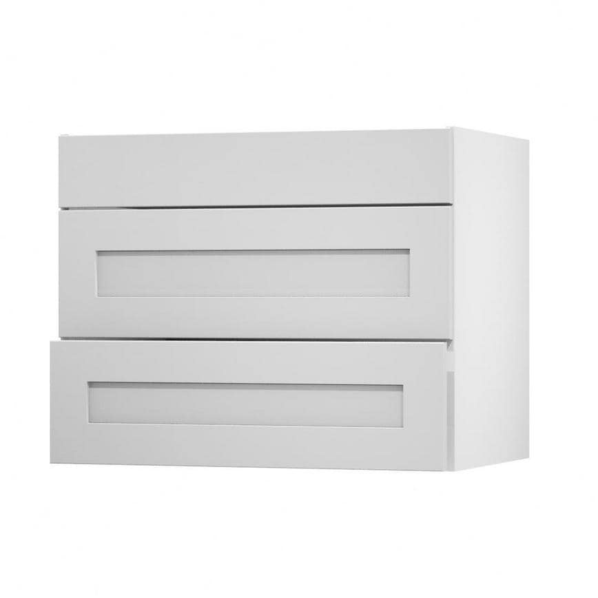 Chelford Dove Grey 900 Pan Drawer Door Open