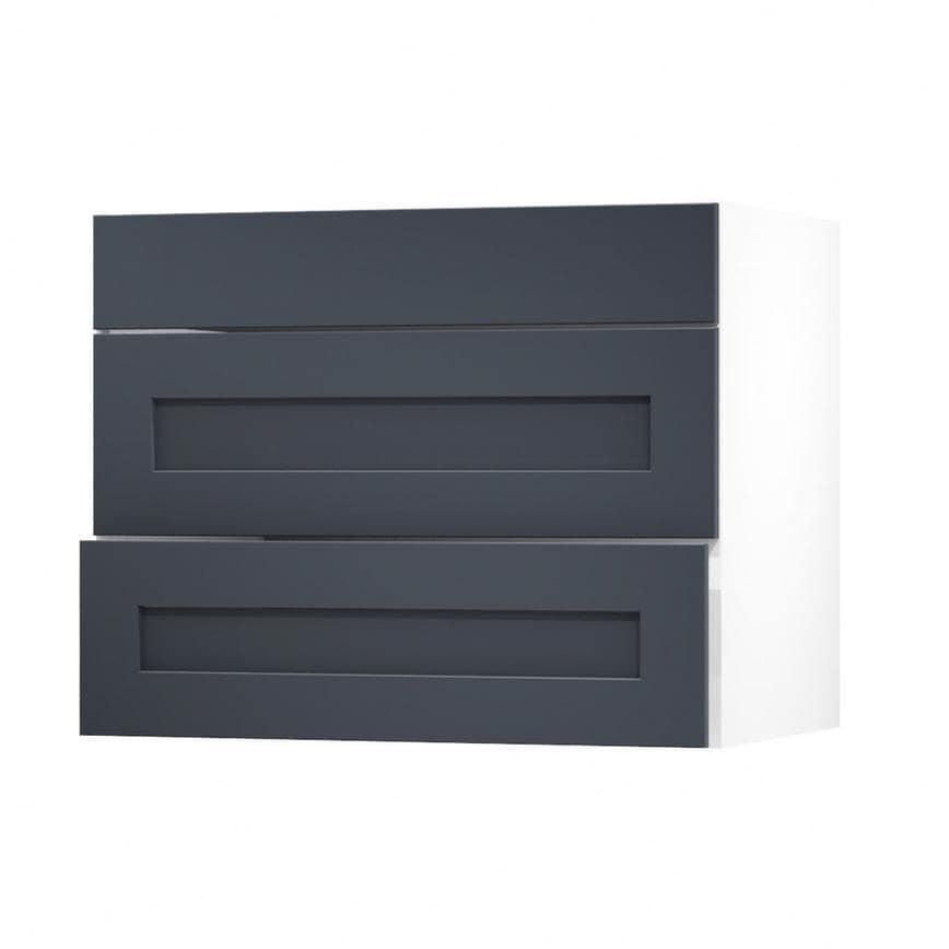 Chelford Navy 900 Pan Drawer Door Open