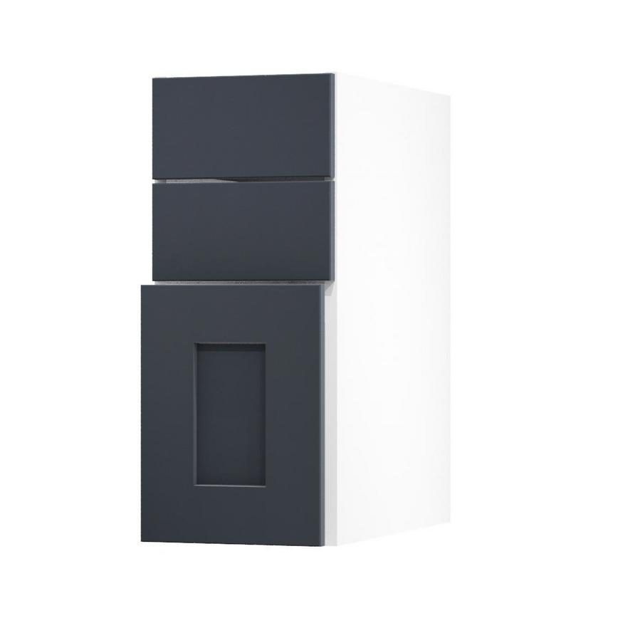 Chelford Navy 300 Pan Drawer Door Open