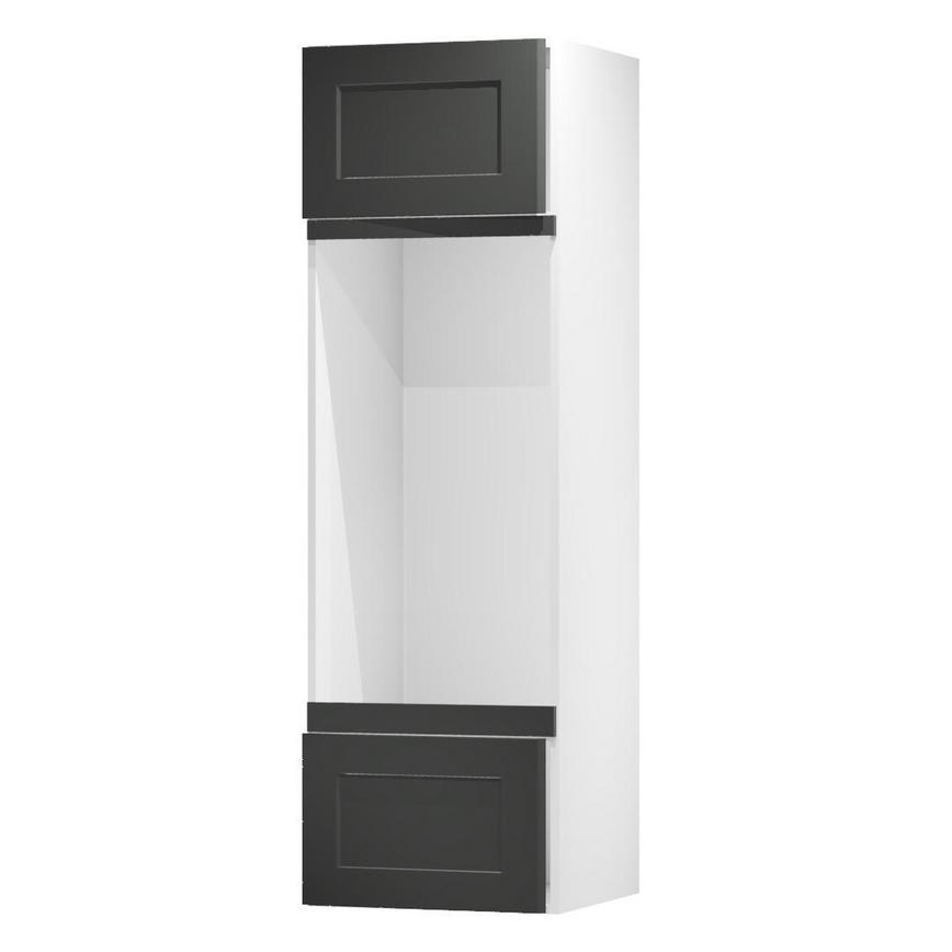 Chelford Charcoal Appliance Tower Fascia Door 67mm Open