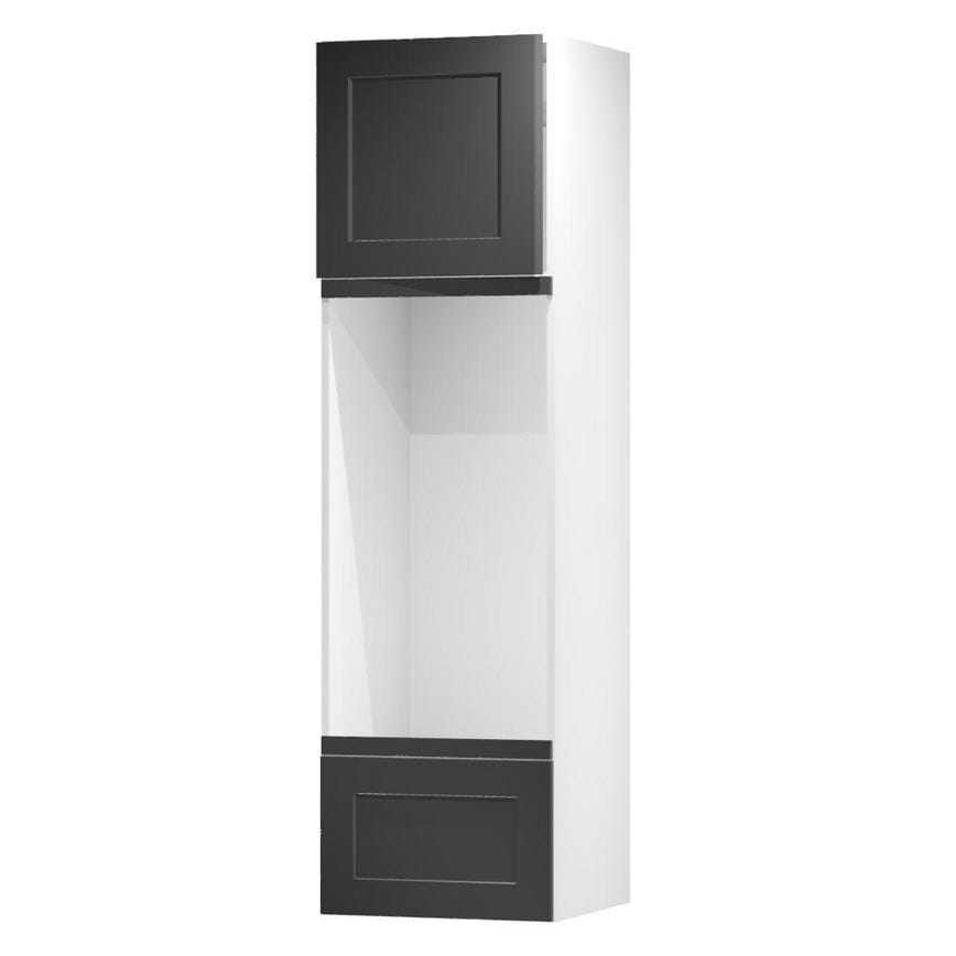 Chelford Charcoal 600 Tall Appliance Tower Door Open 570mm